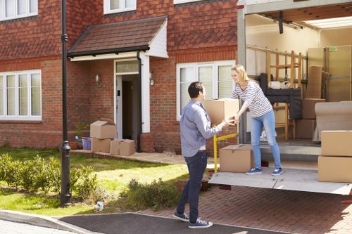 Moving van and team providing local removals in Barking