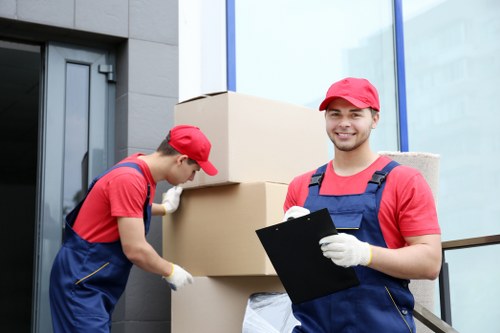 Removal team helping with a home move in Barking