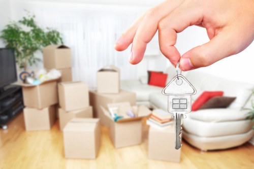 Removal van serving Barking streets and residential blocks