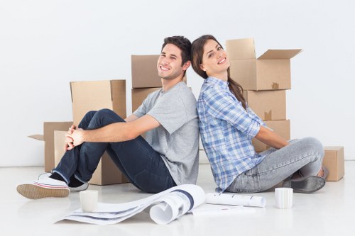 Removal team planning an office move in Barking