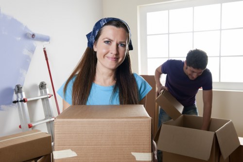 A moving van and team preparing a home move in Barking