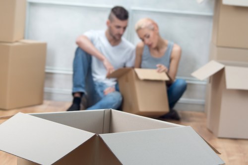 Commercial moving team planning a Barking business relocation