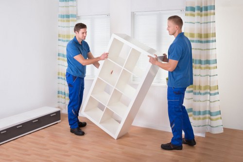 Loading business items securely for office relocation services in Barking